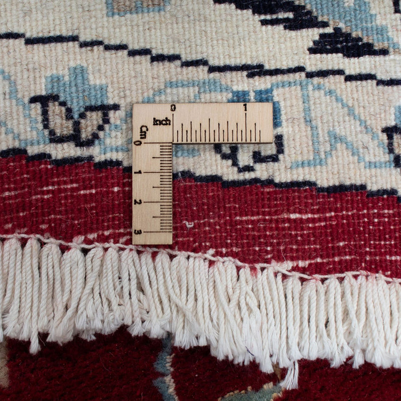 Dywan perski - Nain okrągły  - 250 x 250 cm - ciemna czerwień