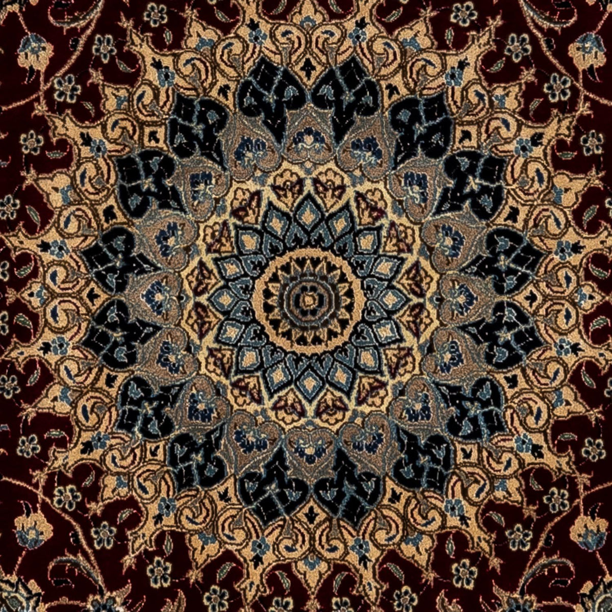 Dywan perski - Nain - Królewski - 344 x 248 cm - czarny