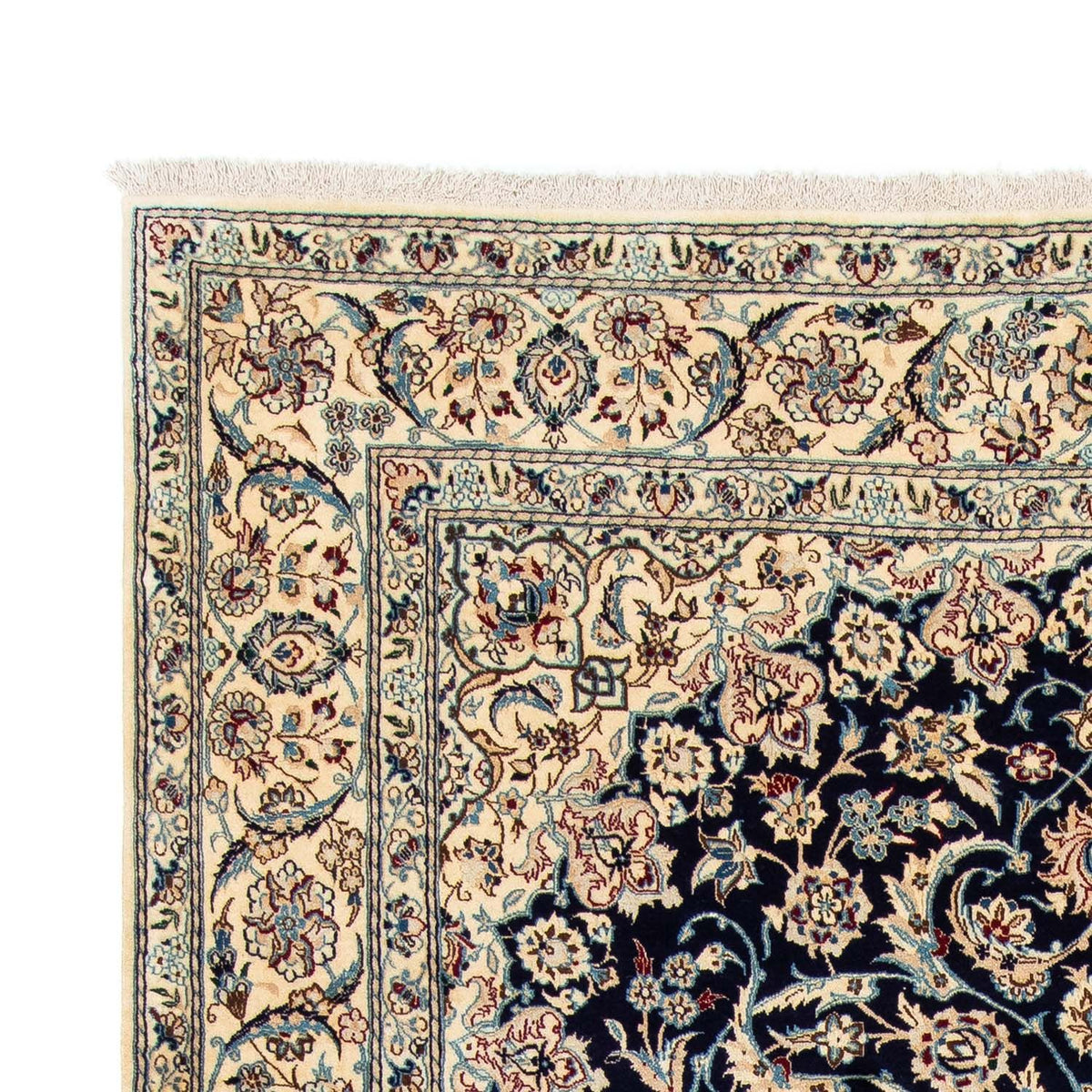 Dywan perski - Nain - Królewski - 298 x 200 cm - ciemnoniebieski