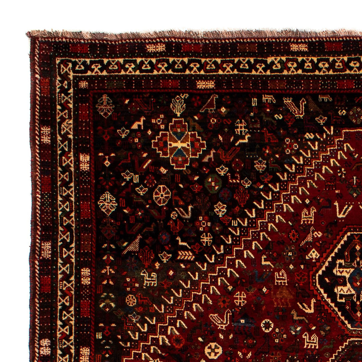 Perski dywan - Nomadyczny - 310 x 228 cm - ciemna czerwień