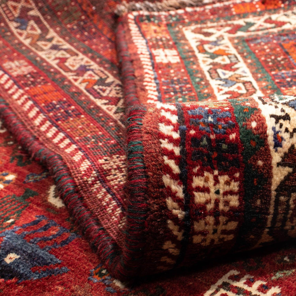 Perski dywan - Nomadyczny - 310 x 228 cm - ciemna czerwień