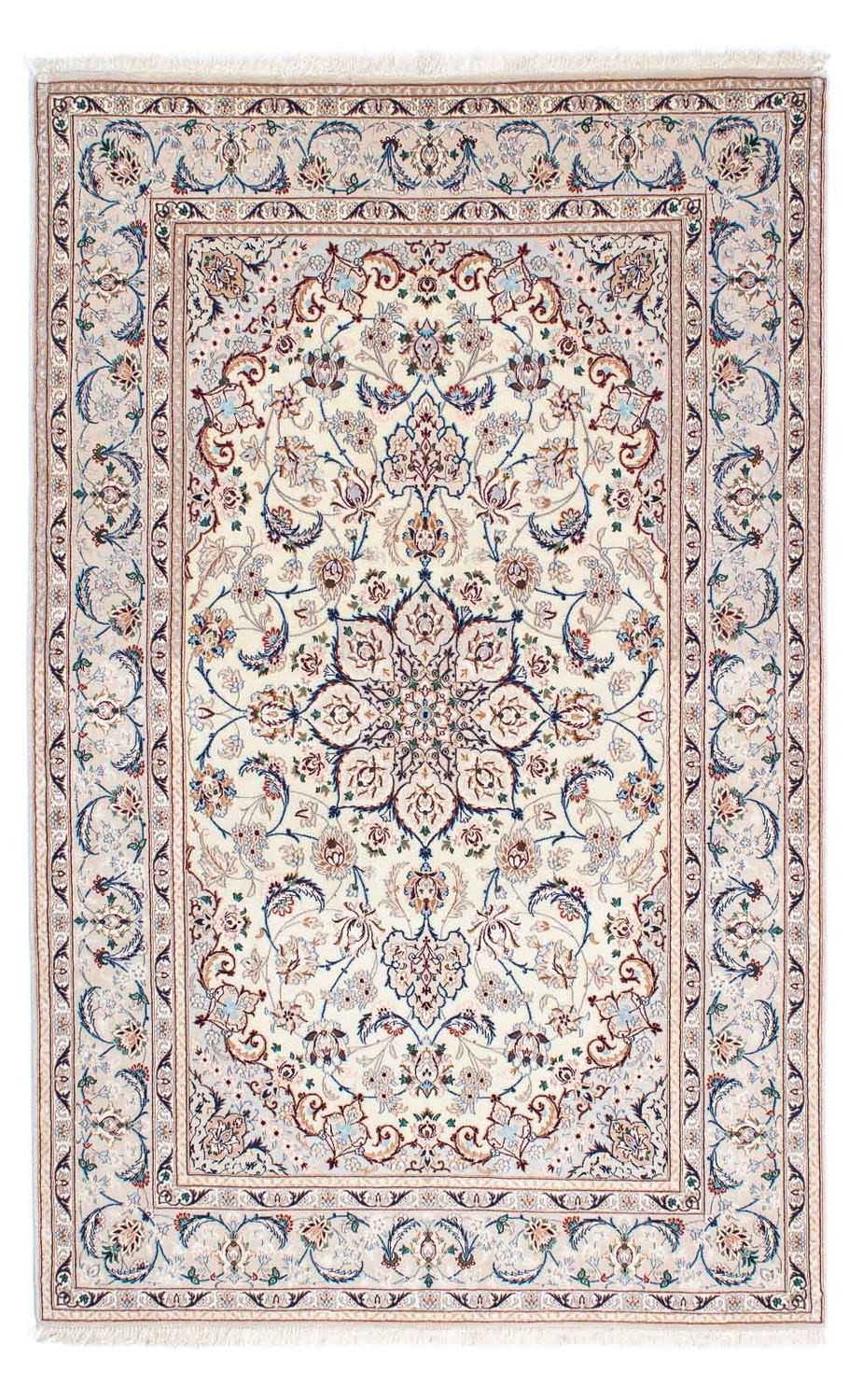 Dywan perski - Isfahan - Premium - 205 x 128 cm - beżowy