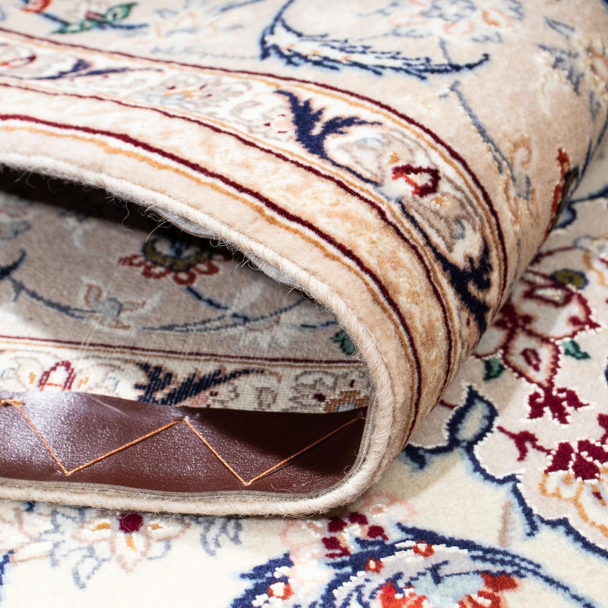 Dywan perski - Isfahan - Premium - 205 x 128 cm - beżowy