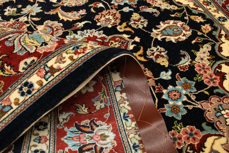 Dywan perski - Ghom - 151 x 105 cm - czarny