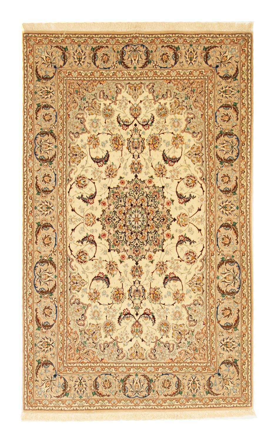 Dywan perski - Isfahan - Premium - 174 x 108 cm - beżowy