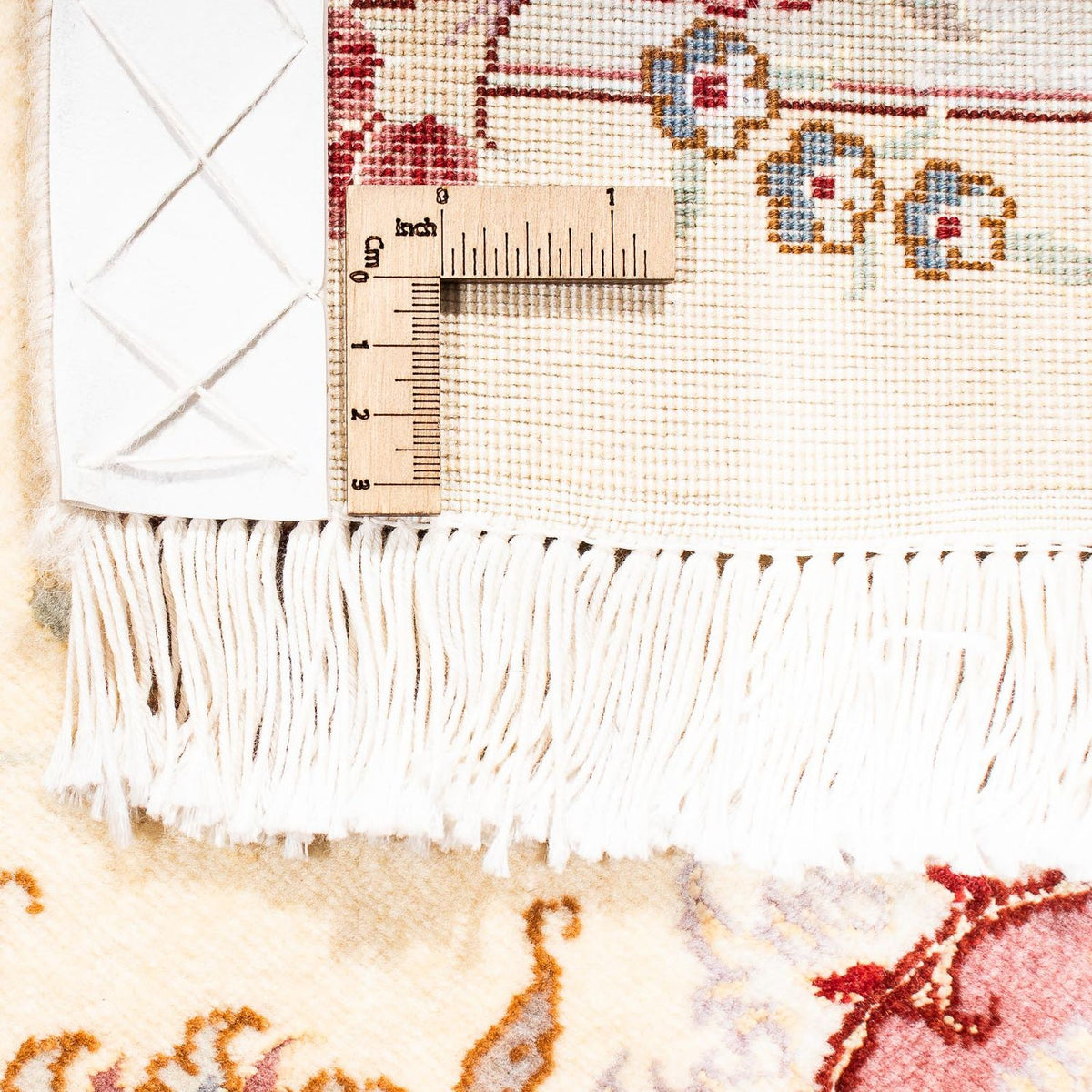 Dywan perski - Tabriz - Królewski - 242 x 167 cm - beżowy