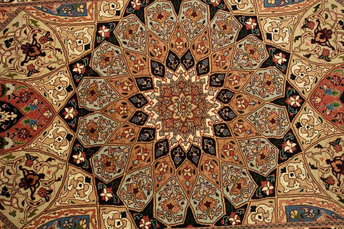 Dywan perski - Tabriz - Królewski - 151 x 102 cm - wielokolorowy
