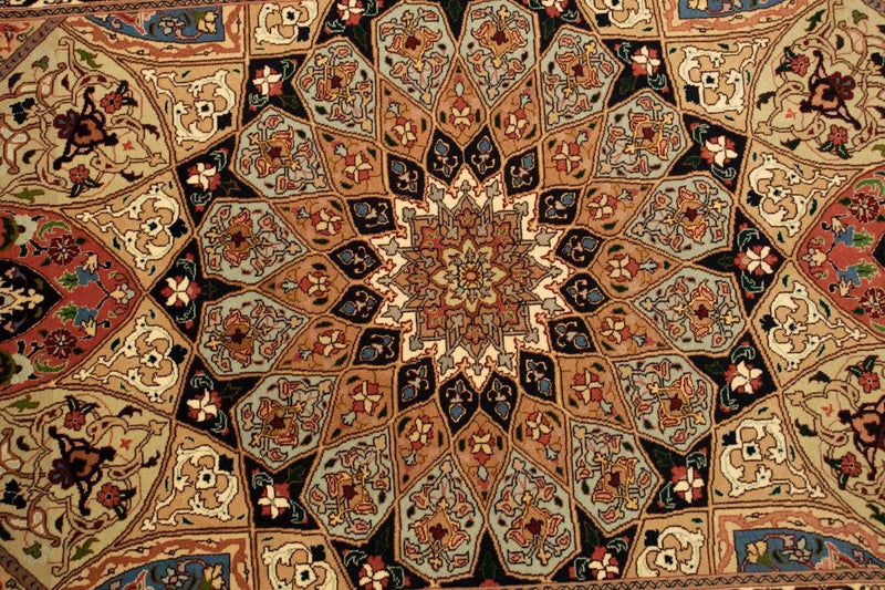 Dywan perski - Tabriz - Królewski - 151 x 102 cm - wielokolorowy