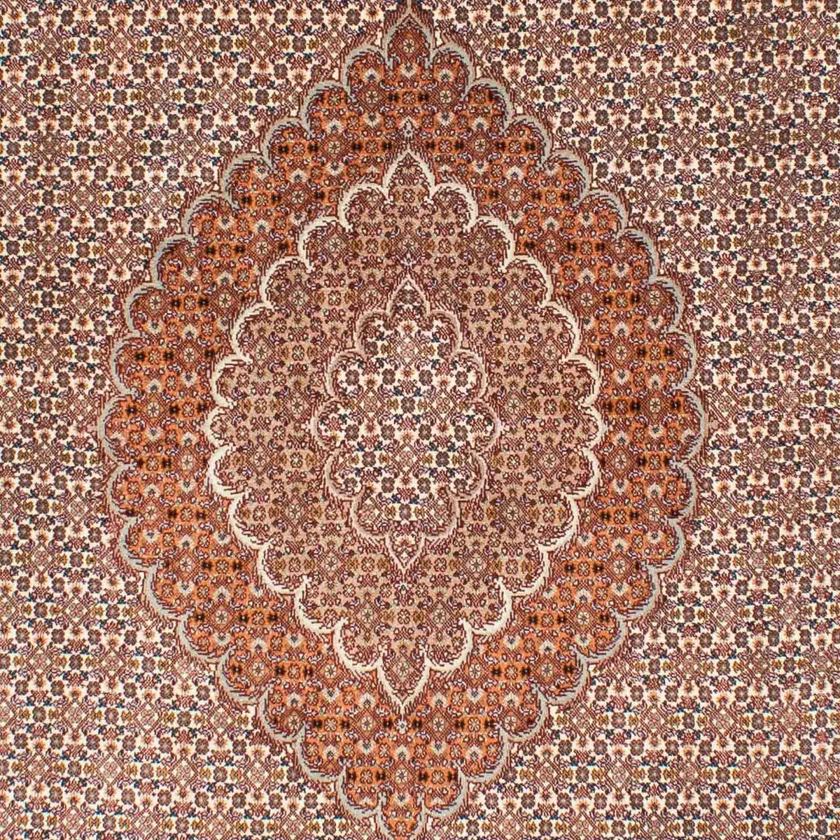 Dywan perski - Tabriz - 246 x 170 cm - jasnobrązowy
