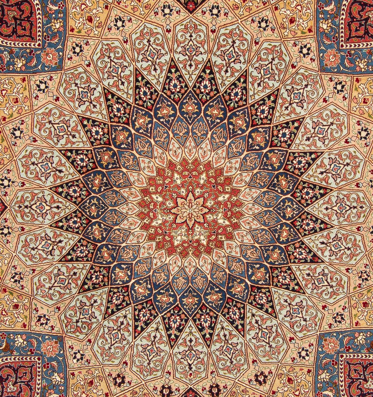Dywan perski - Tabriz - Królewski - 251 x 203 cm - wielokolorowy