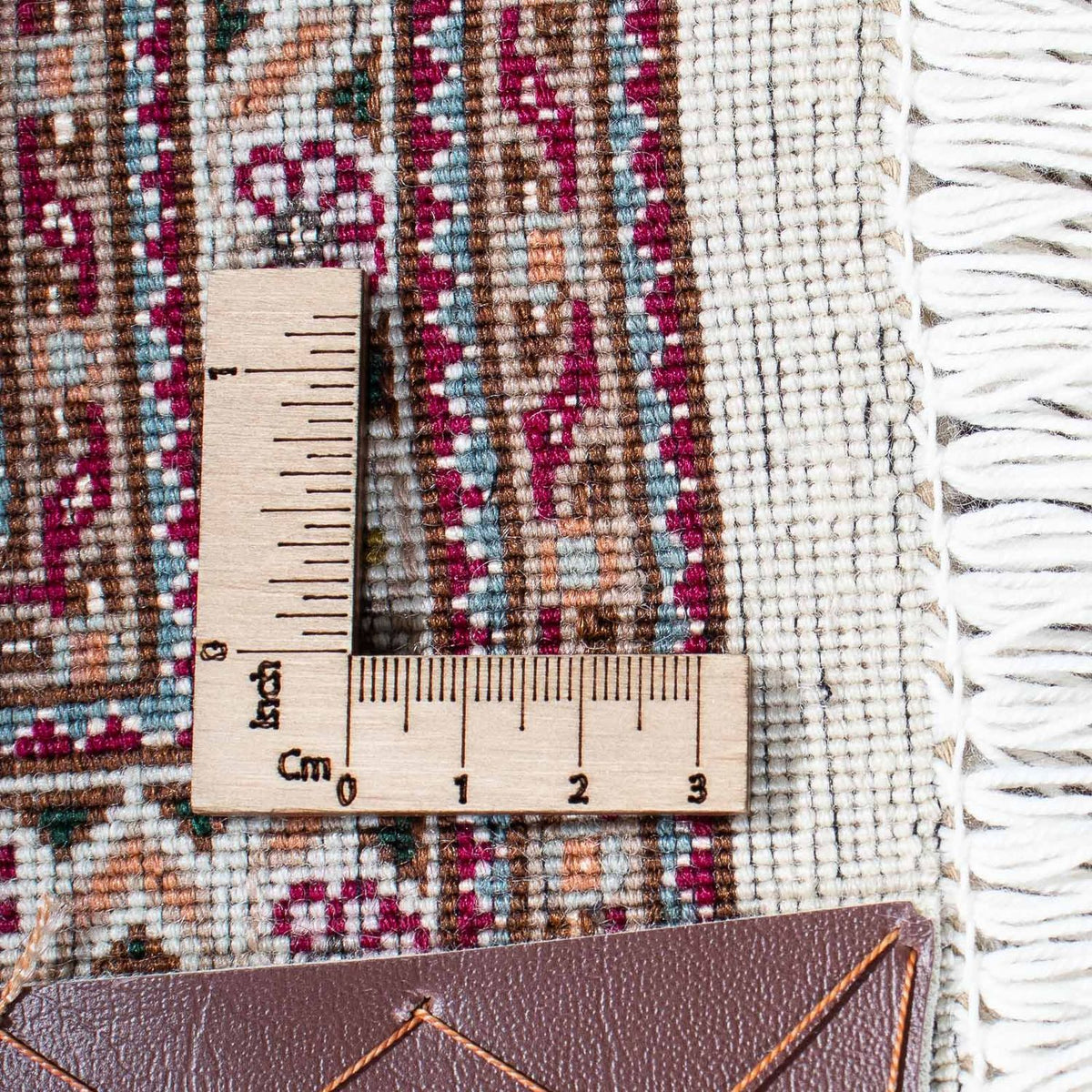 Dywan perski - Tabriz kwadratowy  - 153 x 150 cm - ciemna czerwień