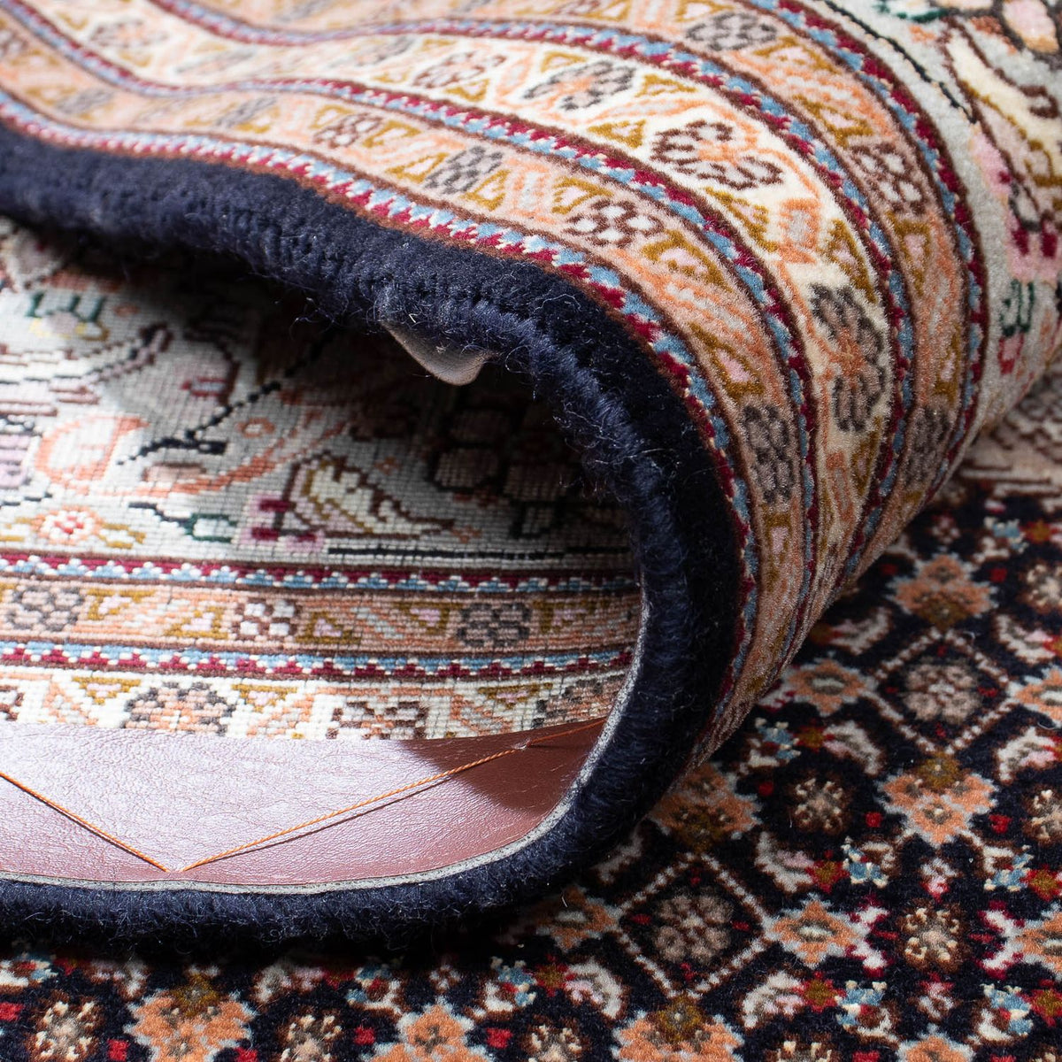 Dywan perski - Tabriz kwadratowy  - 315 x 298 cm - ciemnobrązowy