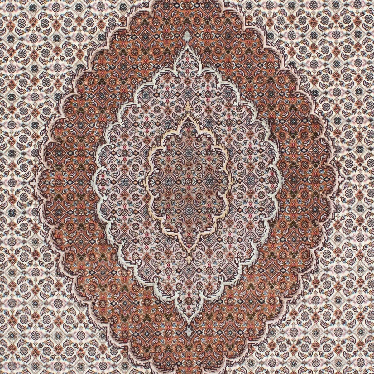 Dywan perski - Tabriz - 212 x 153 cm - jasnobrązowy