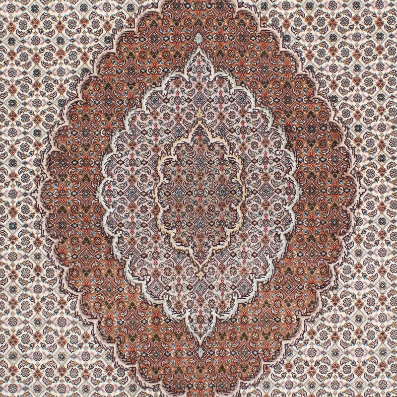 Dywan perski - Tabriz - 212 x 153 cm - jasnobrązowy