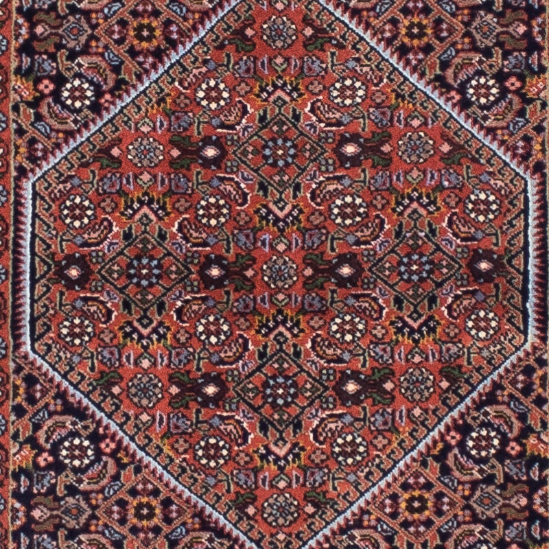 Biegacz Dywan perski - Bijar - 291 x 70 cm - ciemnoniebieski