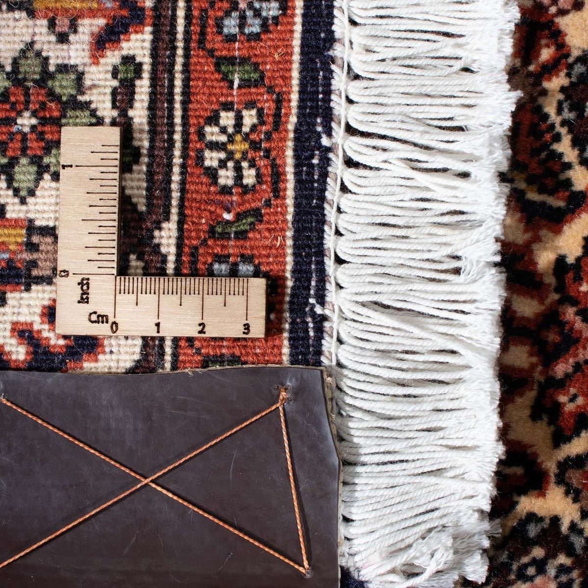 Biegacz Dywan perski - Bijar - 291 x 70 cm - ciemnoniebieski