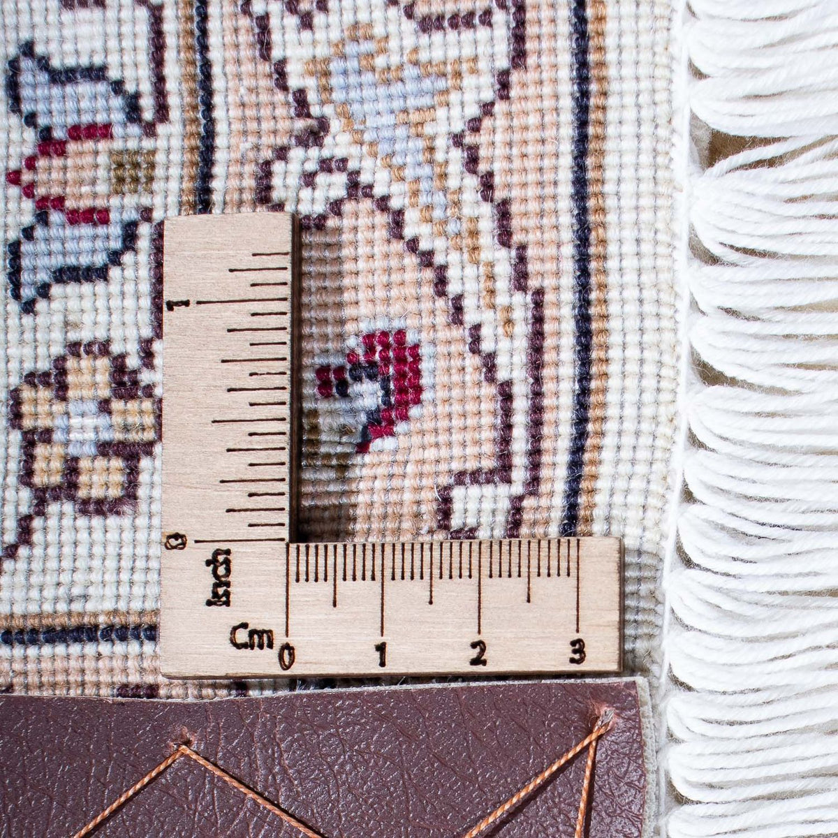 Dywan perski - Tabriz - Królewski - 197 x 152 cm - beżowy