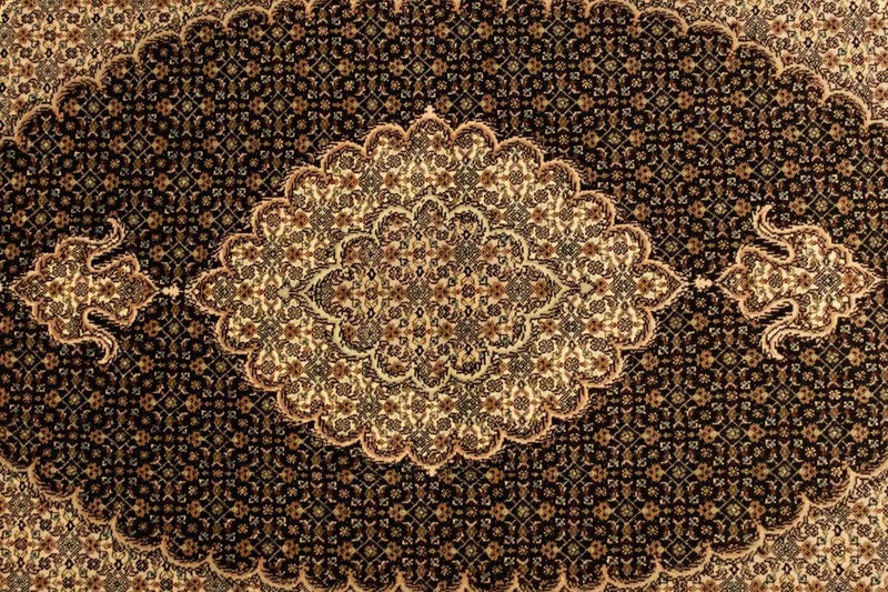 Dywan perski - Tabriz - Królewski - 150 x 98 cm - czarny