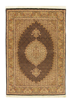 Dywan perski - Tabriz - Królewski - 148 x 101 cm - czarny
