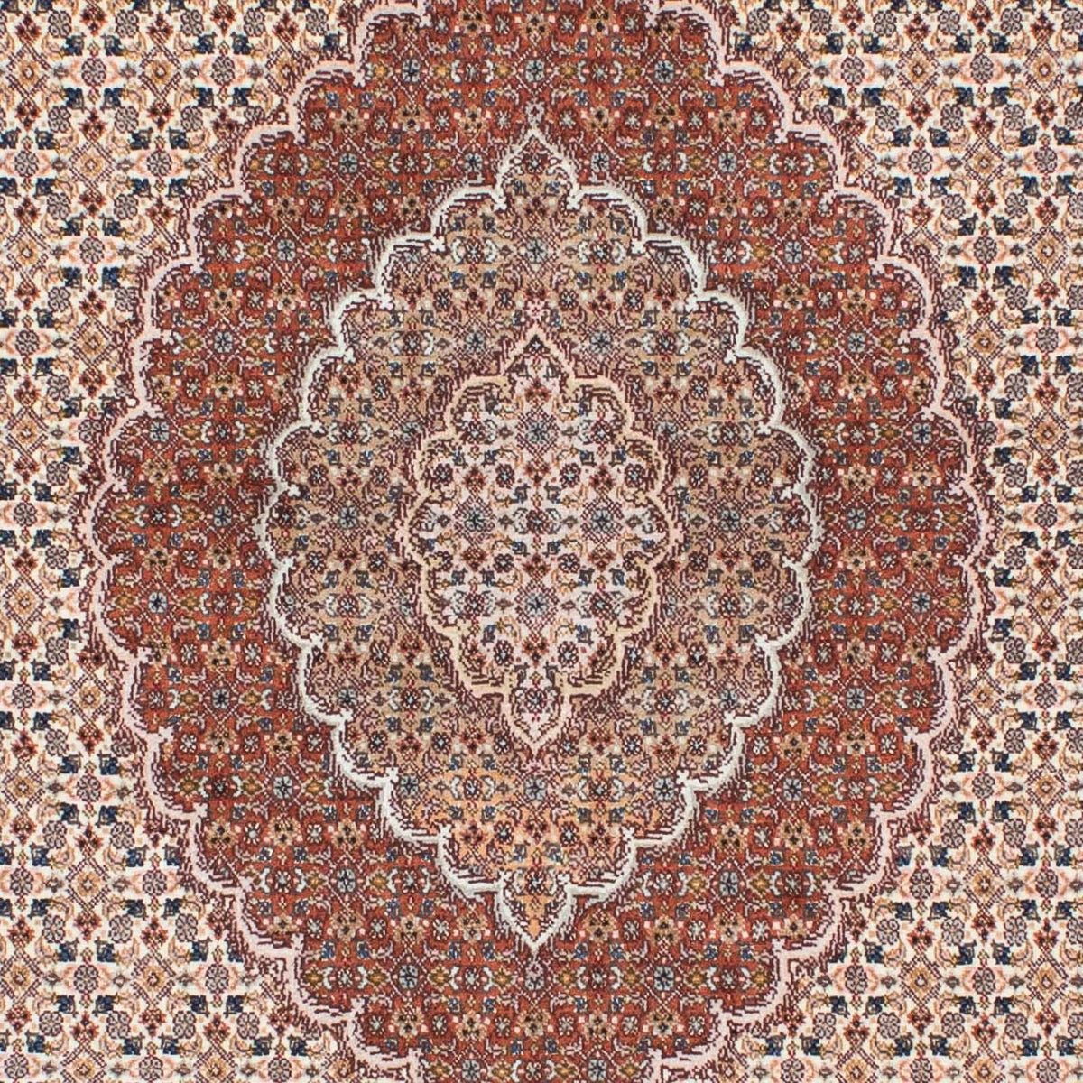 Dywan perski - Tabriz - 202 x 150 cm - jasnobrązowy
