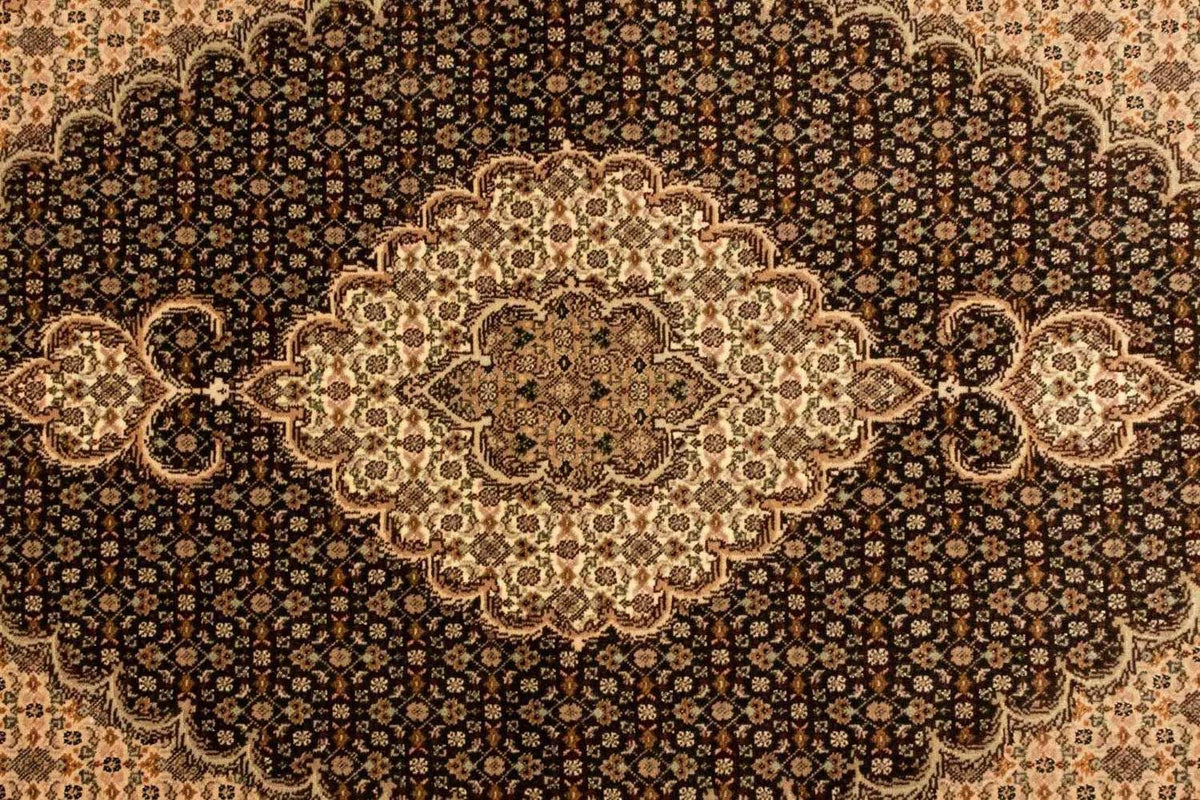 Dywan perski - Tabriz - Królewski - 156 x 100 cm - czarny
