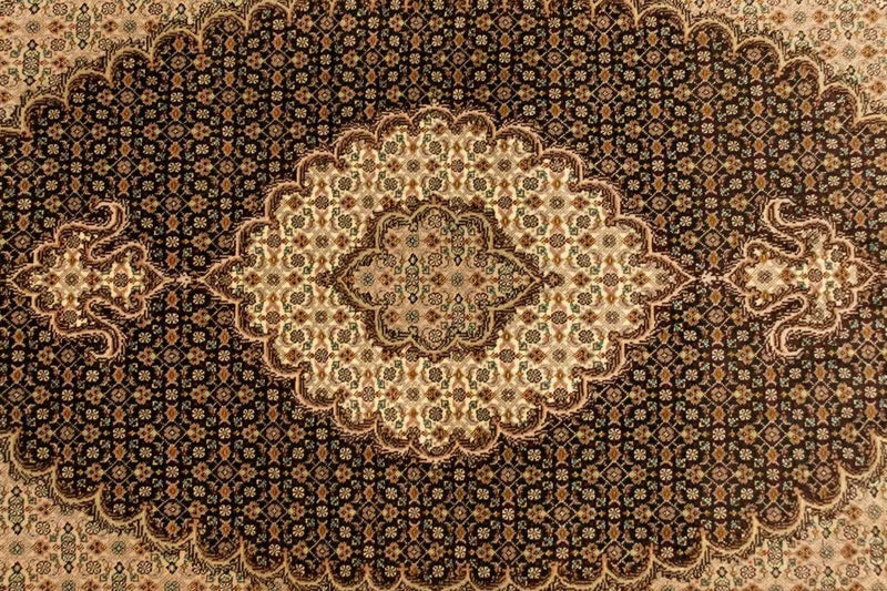 Dywan perski - Tabriz - Królewski - 157 x 102 cm - czarny