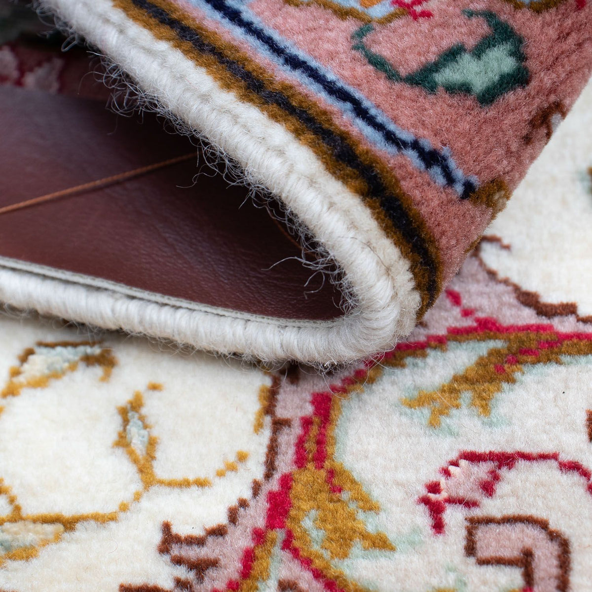 Dywan perski - Tabriz - Królewski - 83 x 56 cm - beżowy