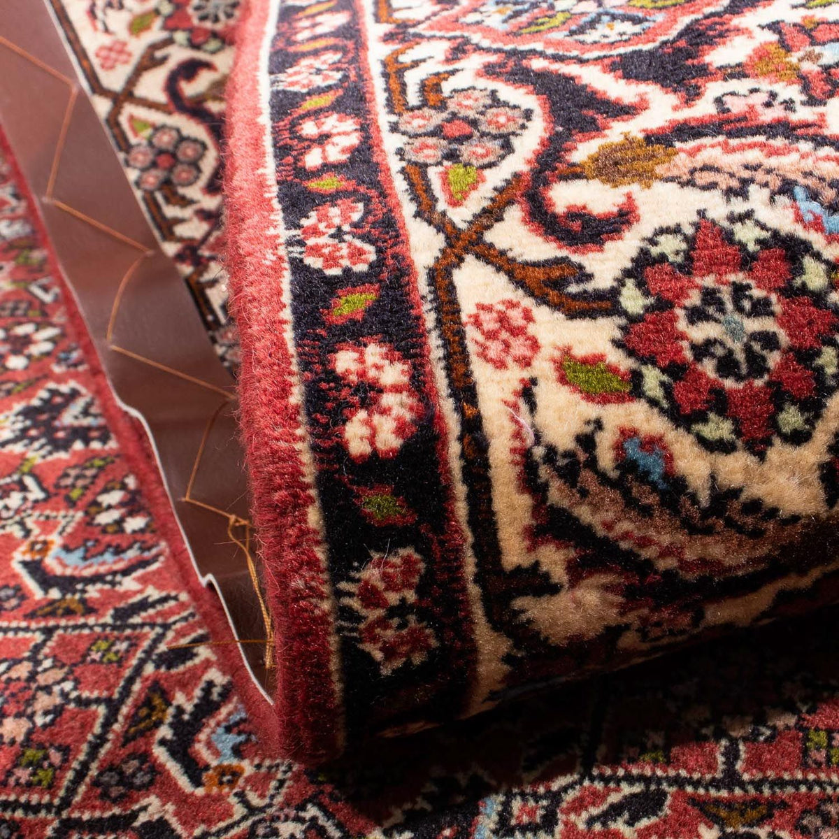 Dywan perski - Bijar - 205 x 141 cm - ciemna czerwień