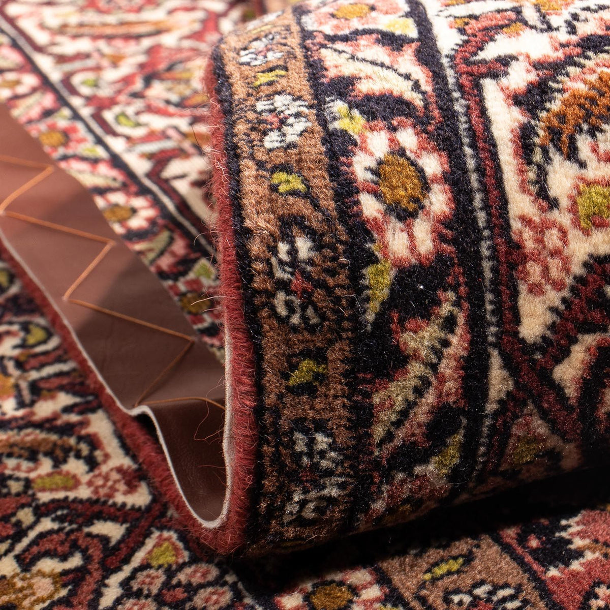 Dywan perski - Bijar kwadratowy  - 200 x 195 cm - jasna czerwień