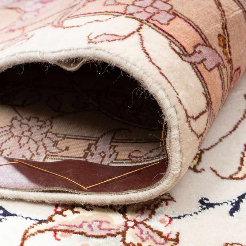 Dywan perski - Tabriz - Królewski kwadratowy  - 300 x 298 cm - beżowy