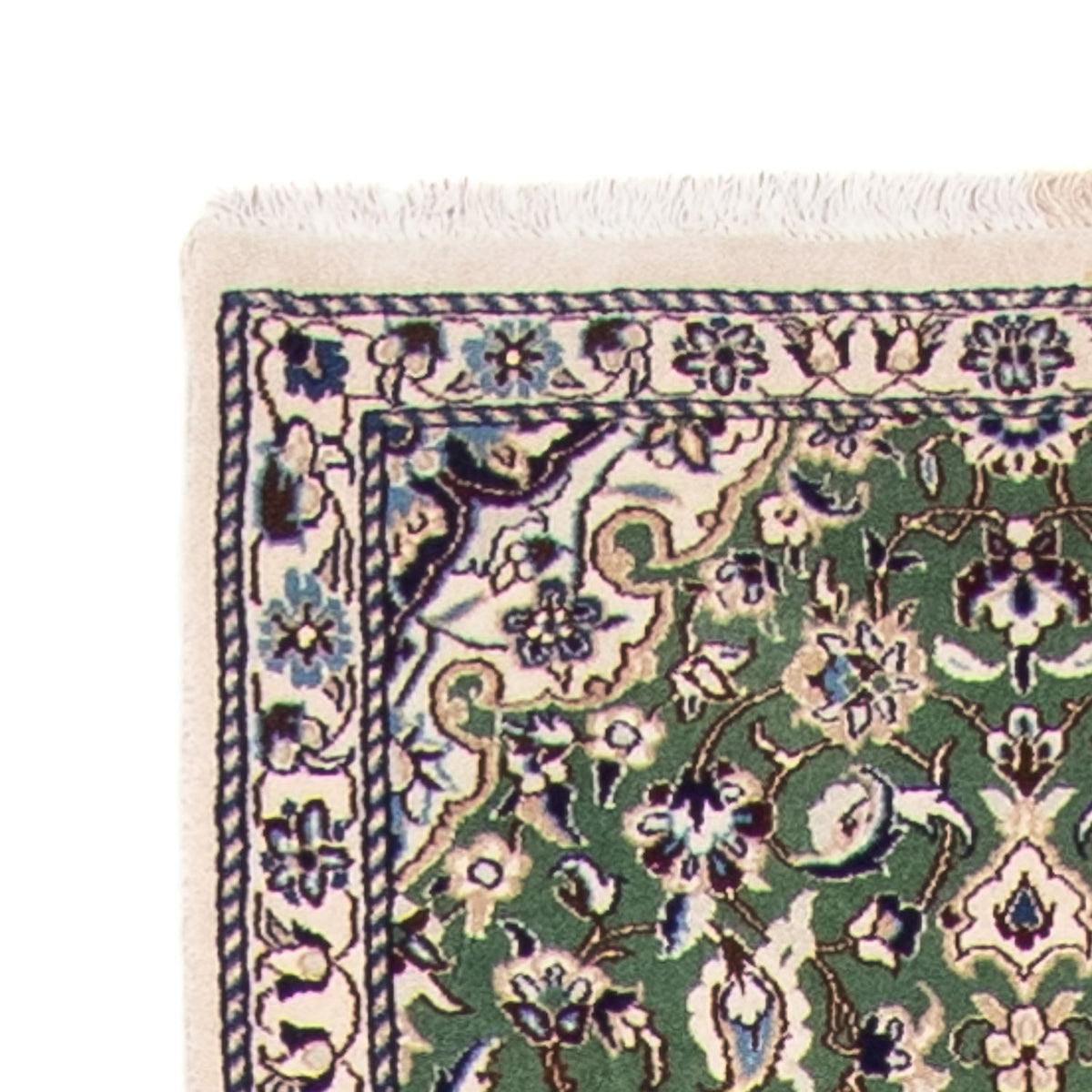 Biegacz Dywan perski - Nain - Królewski - 410 x 62 cm - zielona