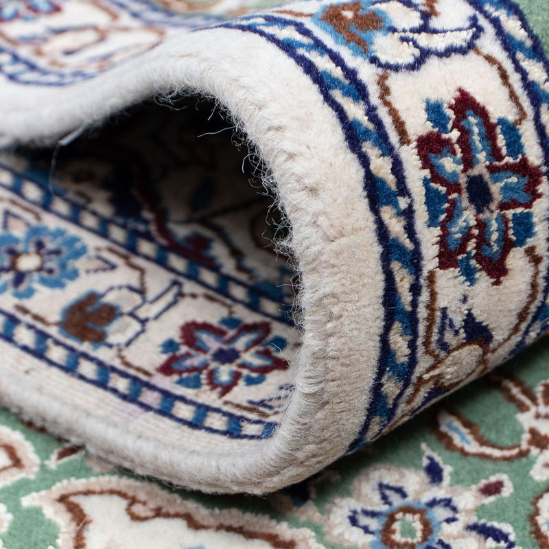 Biegacz Dywan perski - Nain - Królewski - 410 x 62 cm - zielona