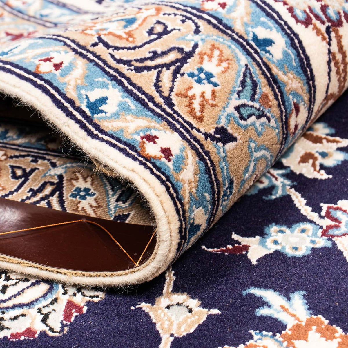 Dywan perski - Nain - Premium - 430 x 310 cm - ciemnoniebieski