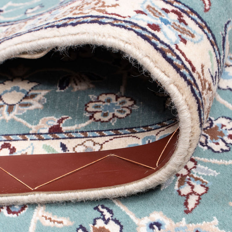 Biegacz Dywan perski - Nain - Królewski - 394 x 88 cm - jasnoniebieski