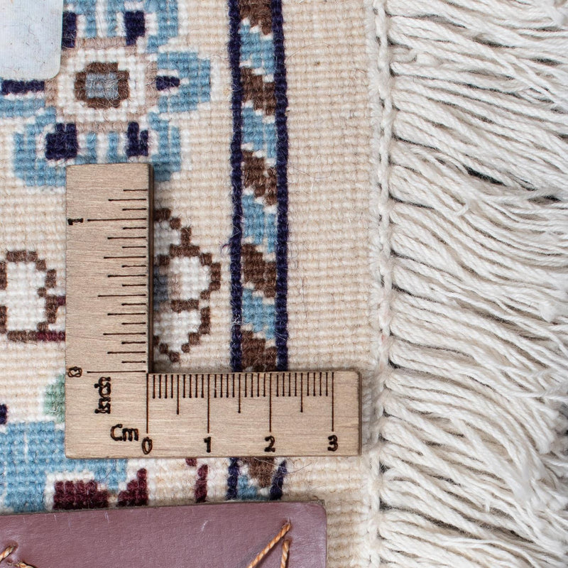 Biegacz Dywan perski - Nain - Królewski - 394 x 88 cm - jasnoniebieski