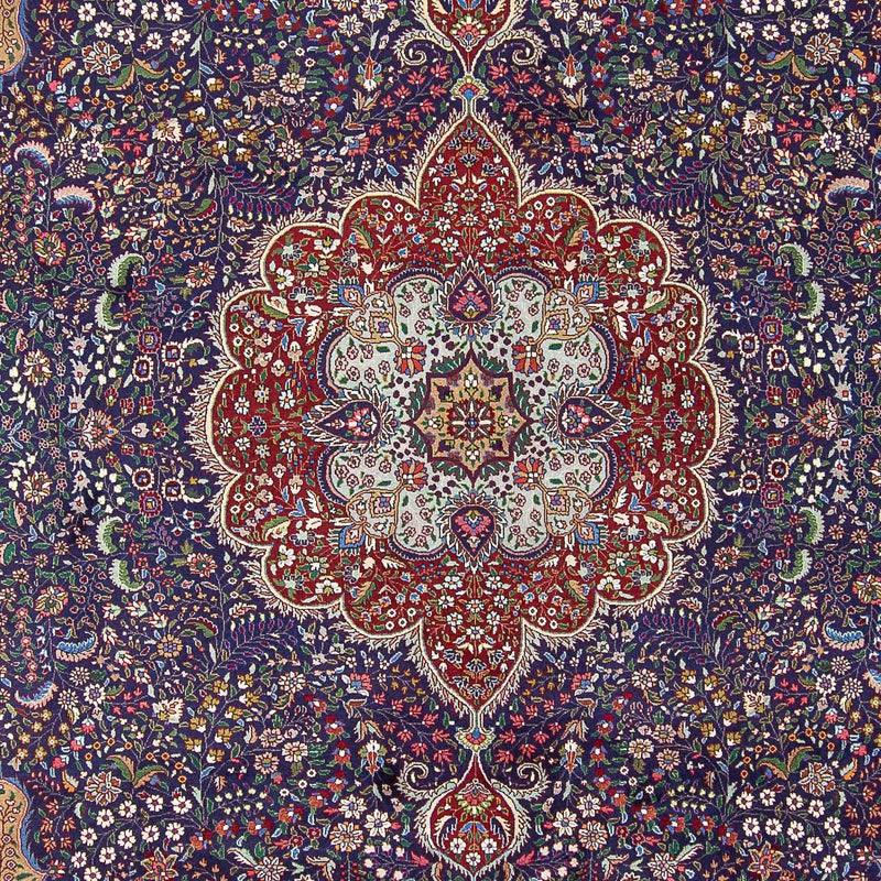 Dywan perski - Tabriz - Królewski - 391 x 300 cm - niebieski