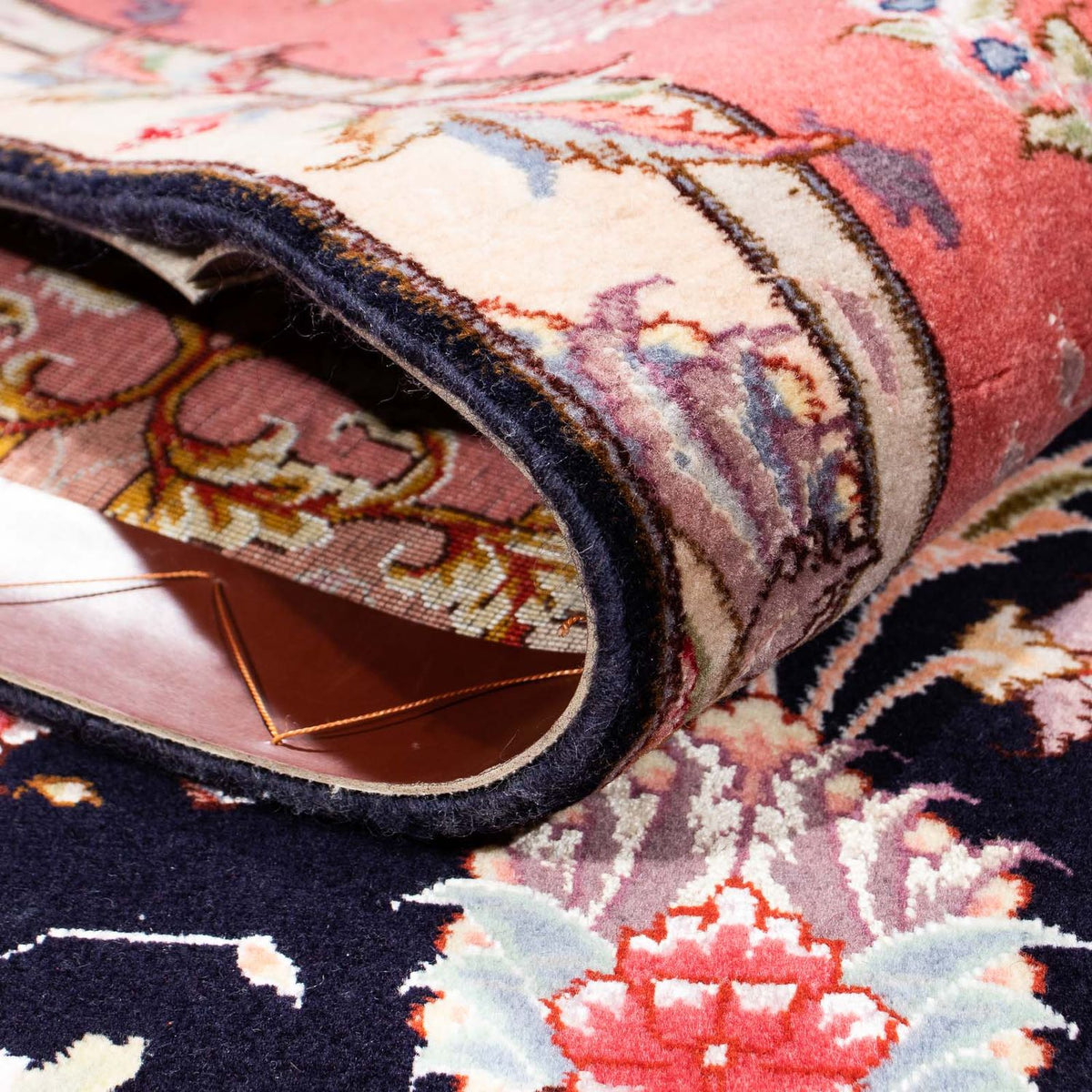 Dywan perski - Tabriz - Królewski - 238 x 172 cm - ciemnoniebieski