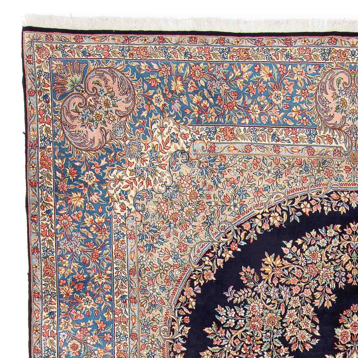 Dywan perski - Royal - 400 x 294 cm - ciemnoniebieski