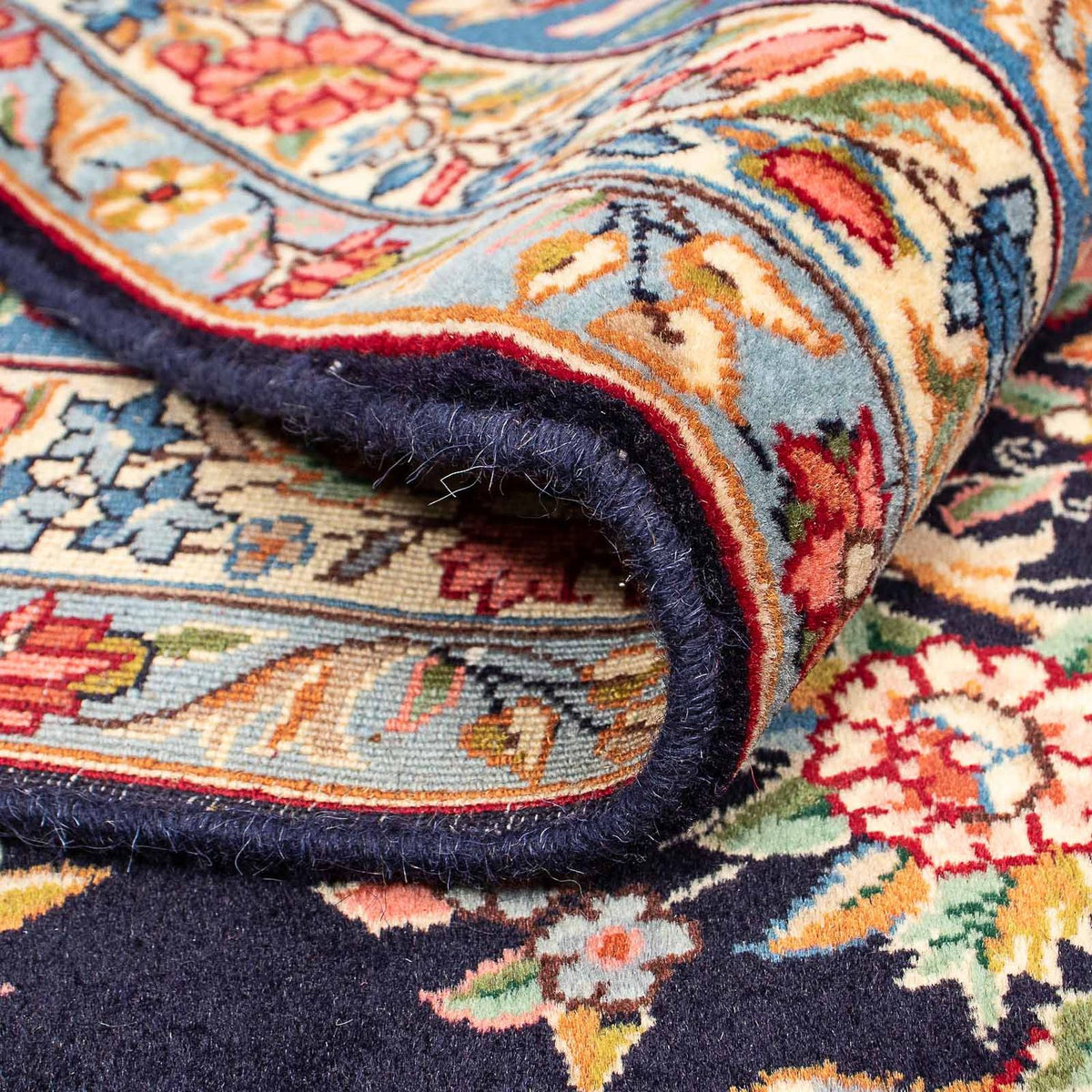 Dywan perski - Royal - 400 x 294 cm - ciemnoniebieski