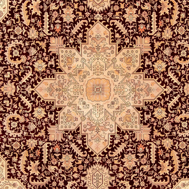 Dywan perski - Tabriz - Królewski - 356 x 250 cm - jasnobrązowy