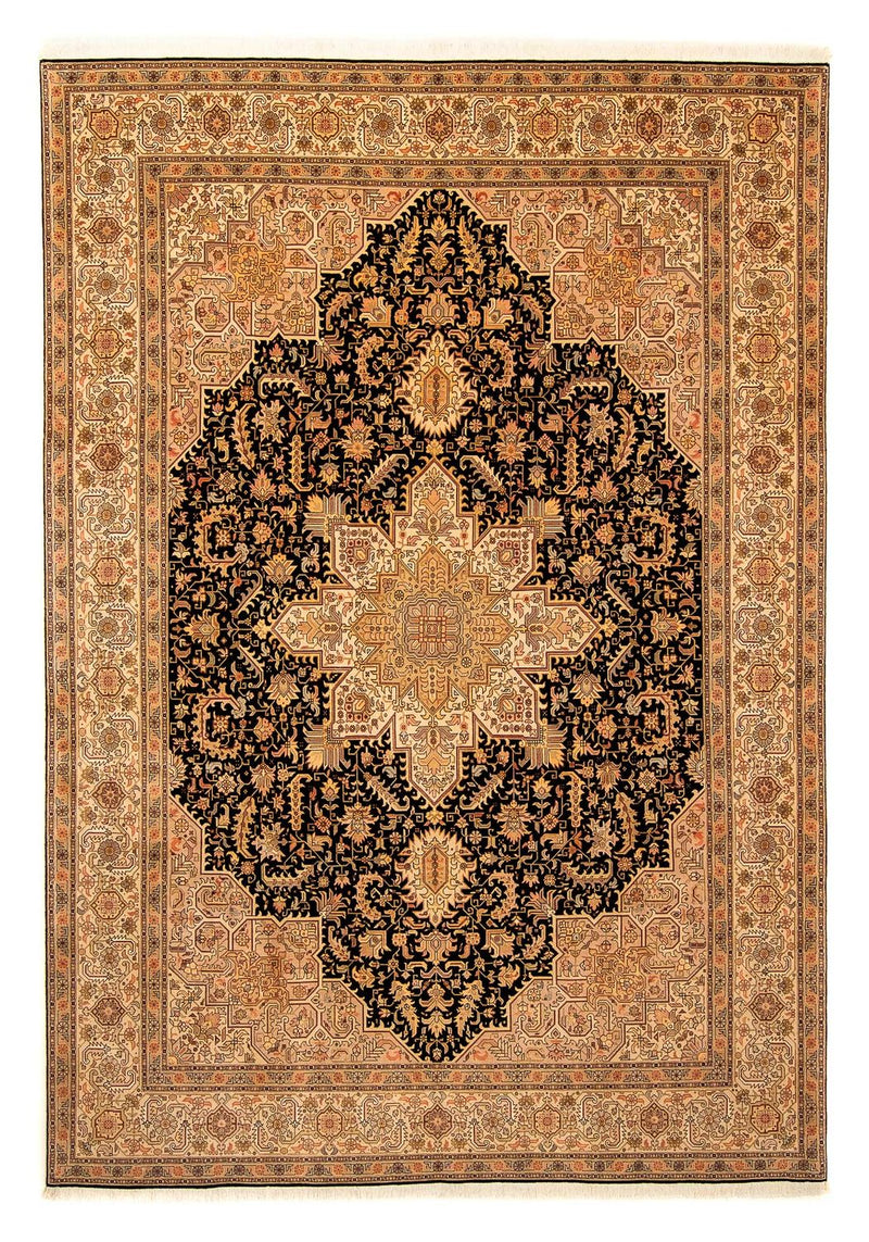 Dywan perski - Tabriz - Królewski - 360 x 254 cm - jasnobrązowy