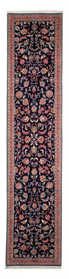 Biegacz Dywan perski - Tabriz - Królewski - 298 x 65 cm - ciemnoniebieski