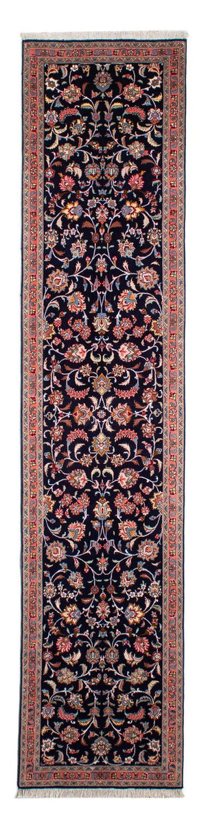 Biegacz Dywan perski - Tabriz - Królewski - 298 x 65 cm - ciemnoniebieski