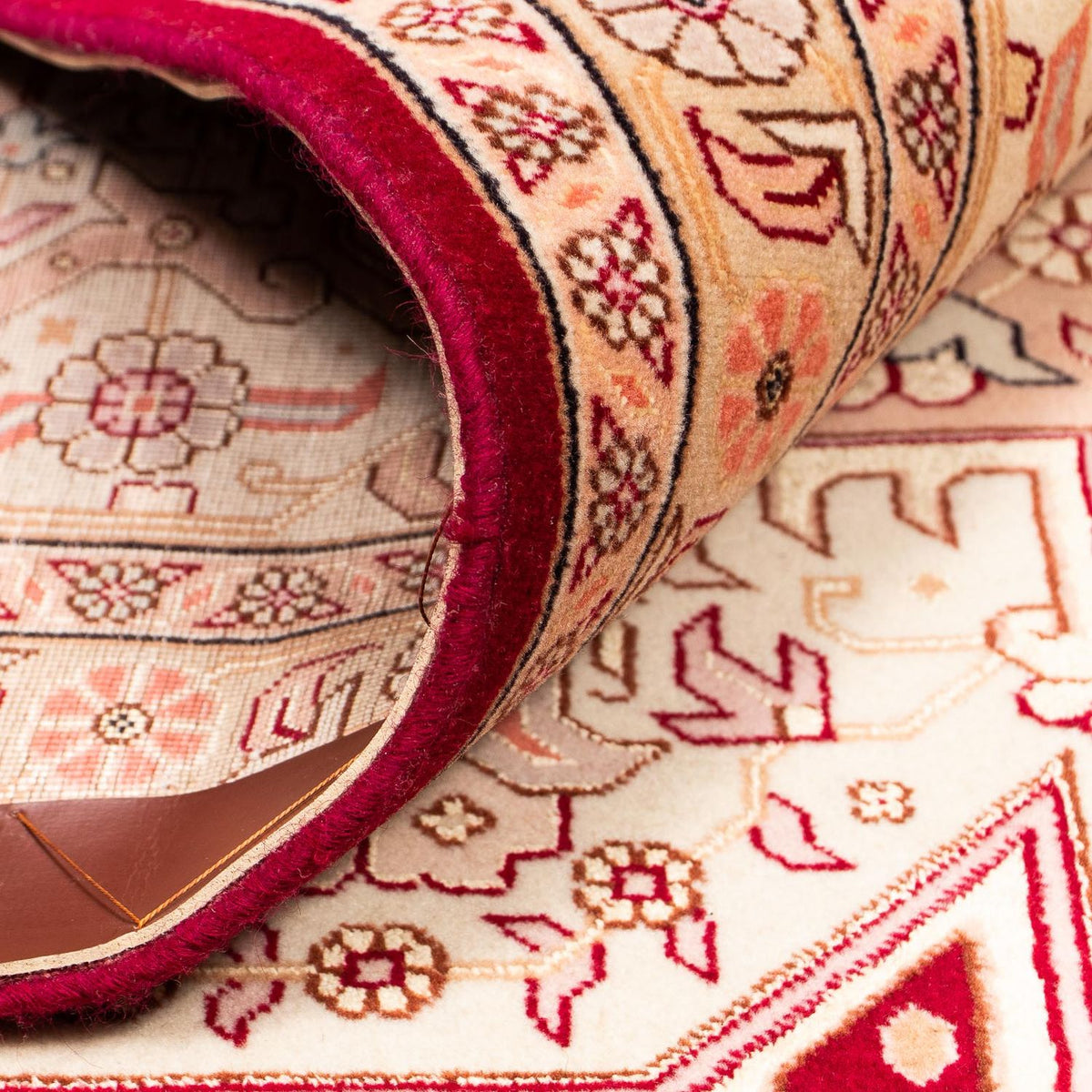 Dywan perski - Tabriz - Królewski - 400 x 298 cm - ciemna czerwień