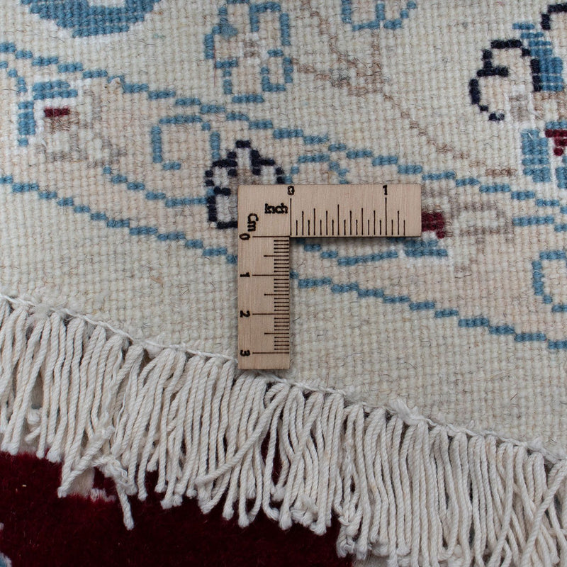 Dywan perski - Nain okrągły  - 295 x 295 cm - ciemna czerwień