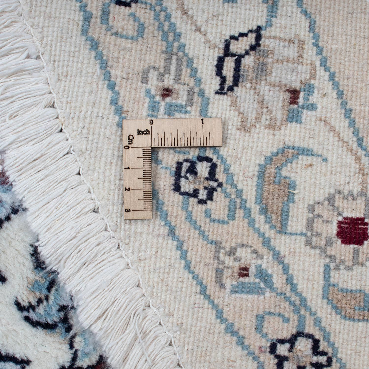 Dywan perski - Nain okrągły  - 310 x 310 cm - ciemna czerwień