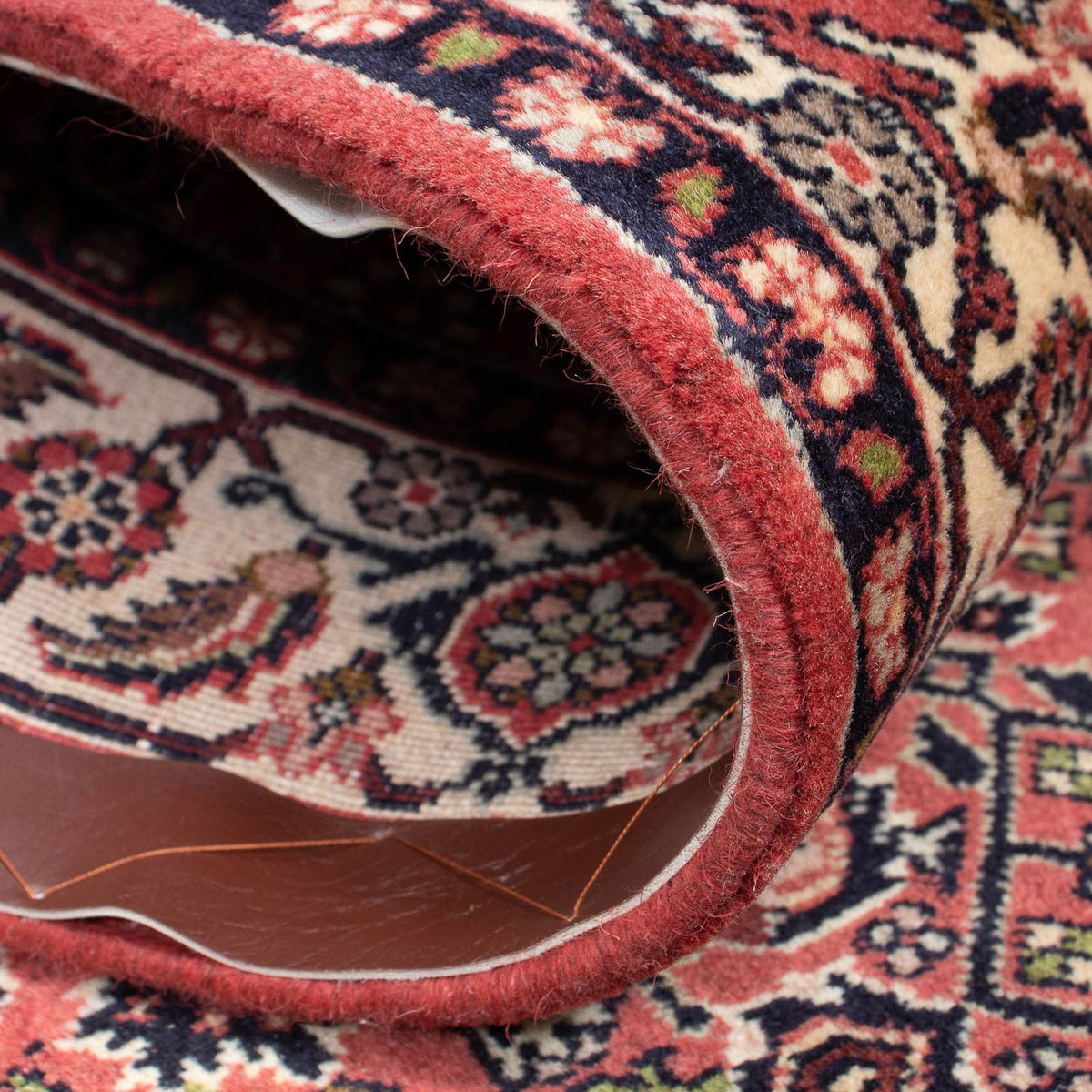 Biegacz Dywan perski - Bijar - 295 x 83 cm - ciemna czerwień