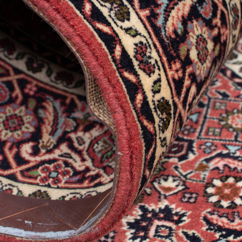 Biegacz Dywan perski - Bijar - 298 x 85 cm - ciemna czerwień