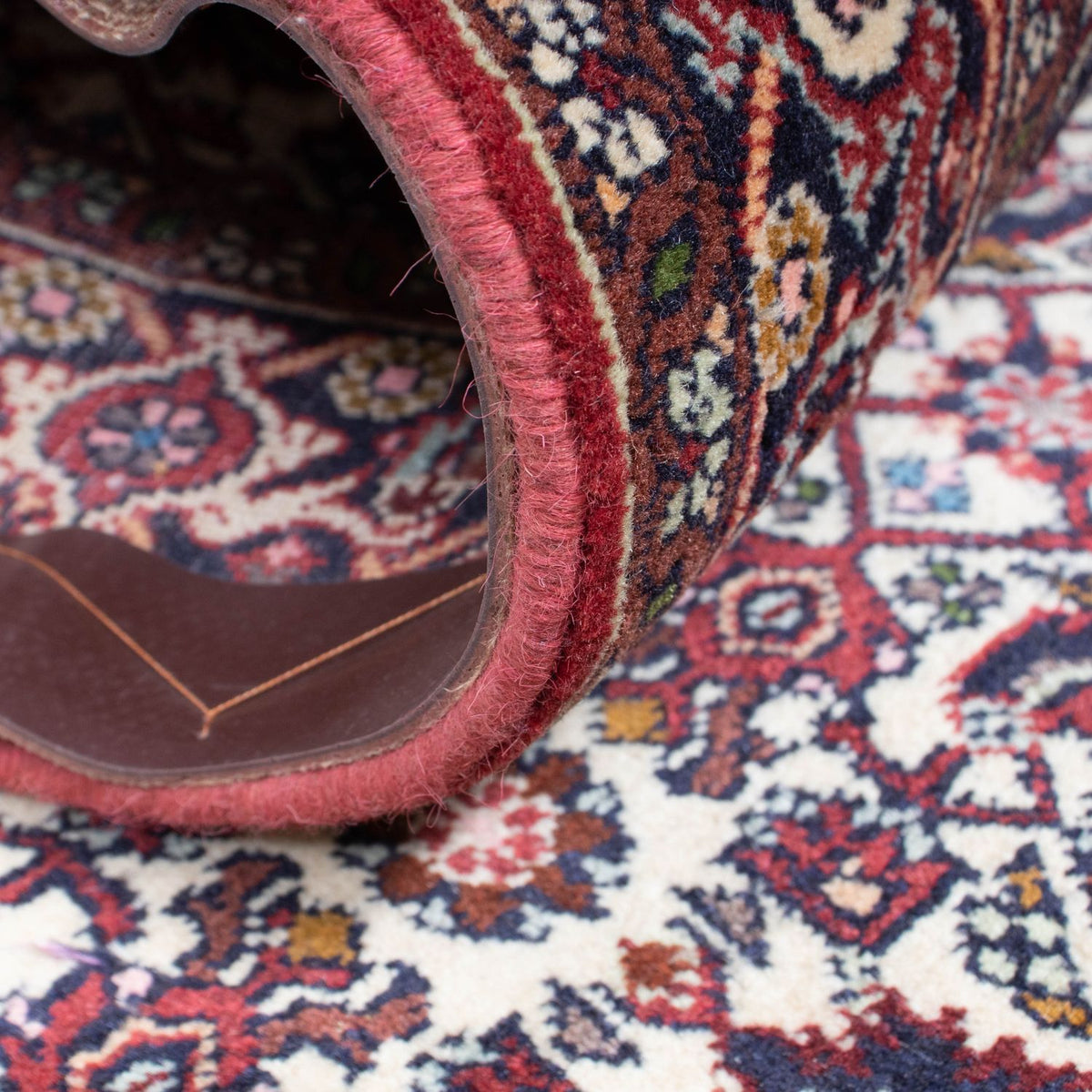 Biegacz Dywan perski - Bijar - 291 x 80 cm - beżowy