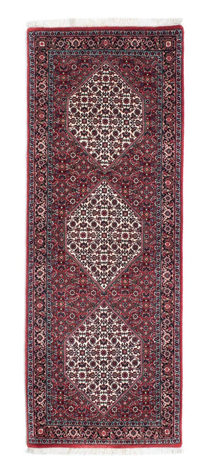 Biegacz Dywan perski - Bijar - 210 x 75 cm - czerwony